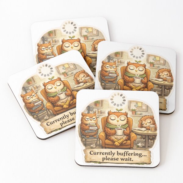 Item preview, Currently Buffering Owl Teacher designed and sold by WildStillness.