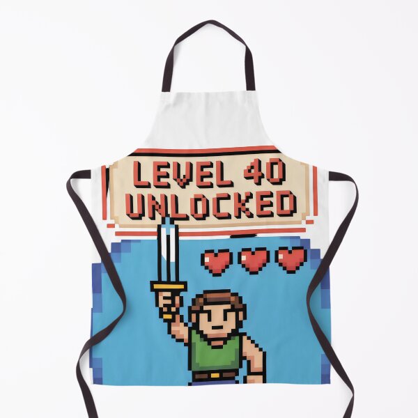 Item preview, Level 40 Unlocked Retro Gaming Pixel Art designed and sold by Aesthetic Art.