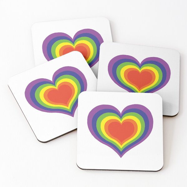 Item preview, Rainbow heart, white background designed and sold by HA-Design-Kunst.
