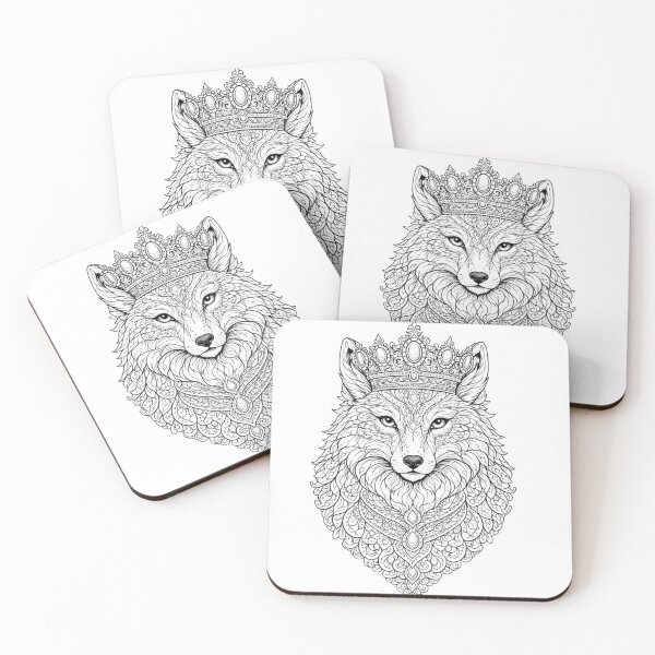 Item preview, Fox Mandala Royal Line Art. designed and sold by Nika Art Studio.