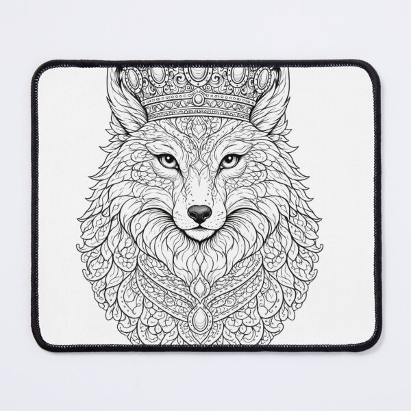 Item preview, Fox Mandala Royal Line Art. designed and sold by Nika Art Studio.