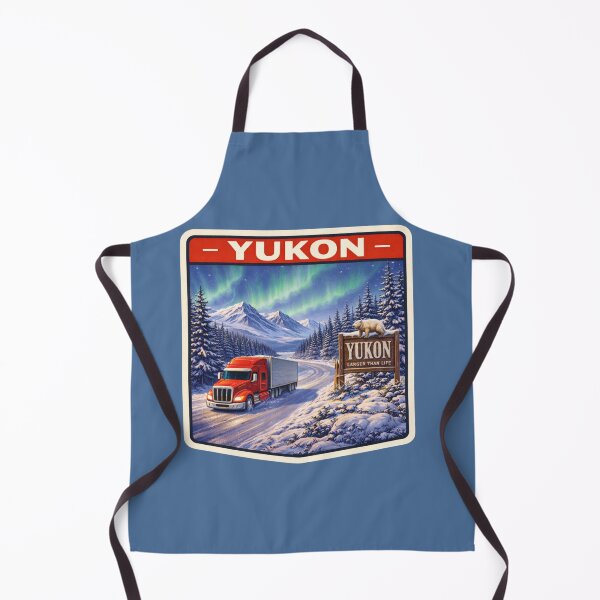 Item preview, Yukon Winter Trucking - Northern Lights designed and sold by Myra365Art.