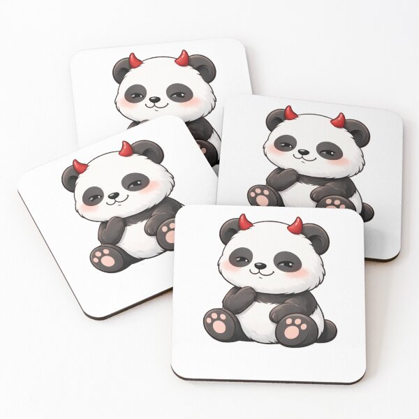Item preview, Cute Devil Panda – Kawaii Naughty Panda Sticker | Funny Mischievous Aesthetic Animal Art designed and sold by snaperos.