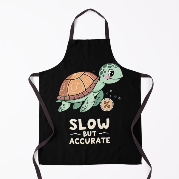 Item preview, Slow But Accurate – Funny Math Turtle Design designed and sold by the science zoo.