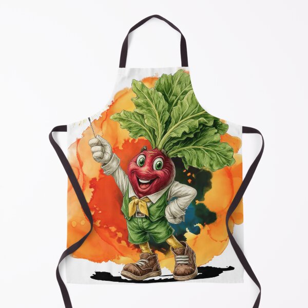 Item preview, Happy Radish Sparkler – Cute Funny Vegetable Character designed and sold by ChenEngEng.