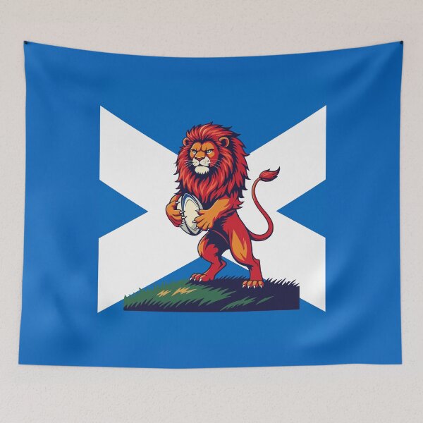 Item preview, Lion Rampant Set Before The Saltire designed and sold by taiche.