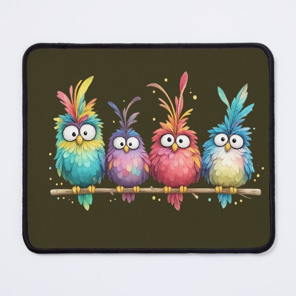 Item preview, Funny birds colorful minimalist art designed and sold by Natart1004.
