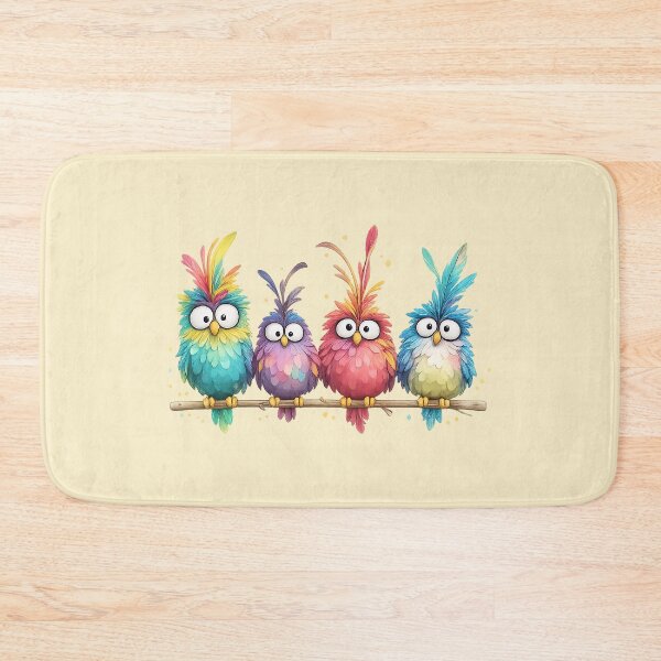 Item preview, Funny birds colorful minimalist art  designed and sold by Natart1004.