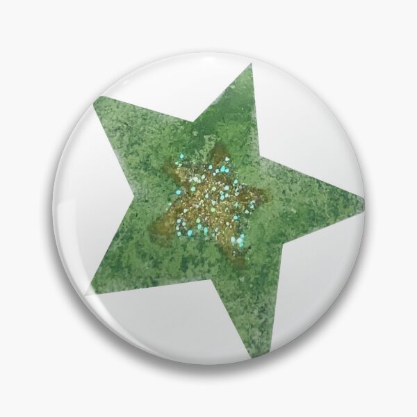 Item preview, green glitter star designed and sold by keevagracee.