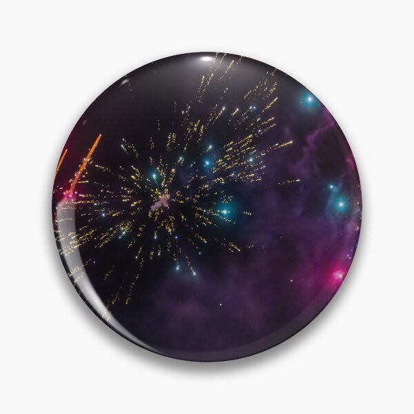 Item preview, Night Fireworks Show With Bright Spark Trails And Smoke Illumination Against The Dark Sky designed and sold by Nmallia.
