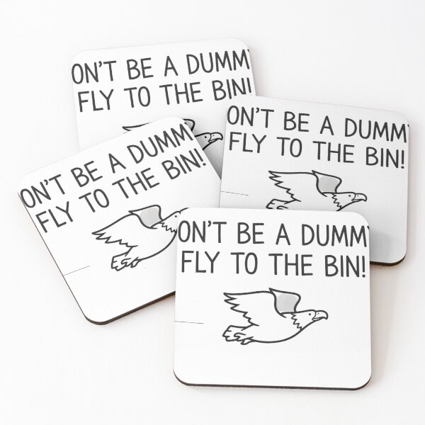 Item preview, Funny Anti-Littering Eagle Illustration designed and sold by DrukNaStyl.