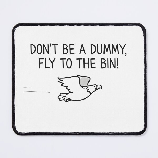 Item preview, Funny Anti-Littering Eagle Illustration designed and sold by DrukNaStyl.