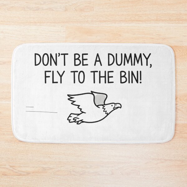 Item preview, Funny Anti-Littering Eagle Illustration designed and sold by DrukNaStyl.