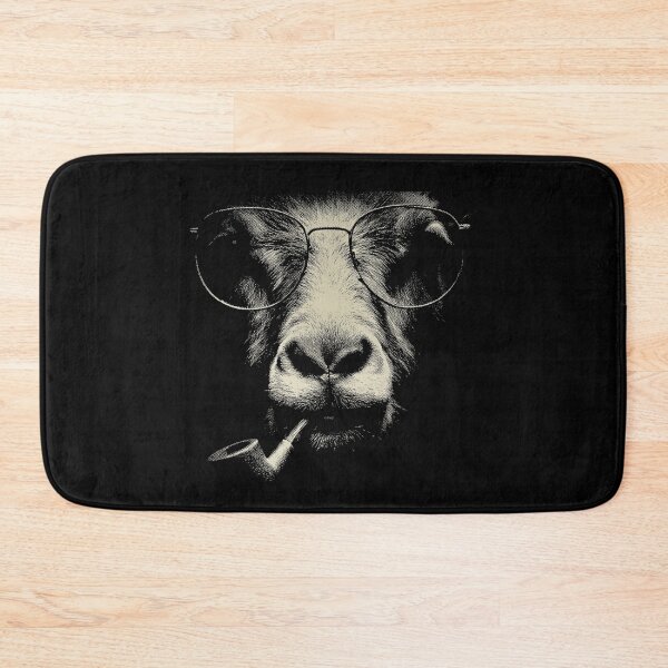 Item preview, Sophisticated Goat Face with Glasses Pipe designed and sold by k3rstman1.