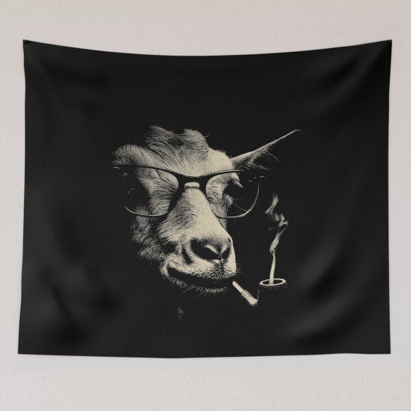 Item preview, Low Key Sophisticated Goat Glasses Pipe Smoker designed and sold by k3rstman1.