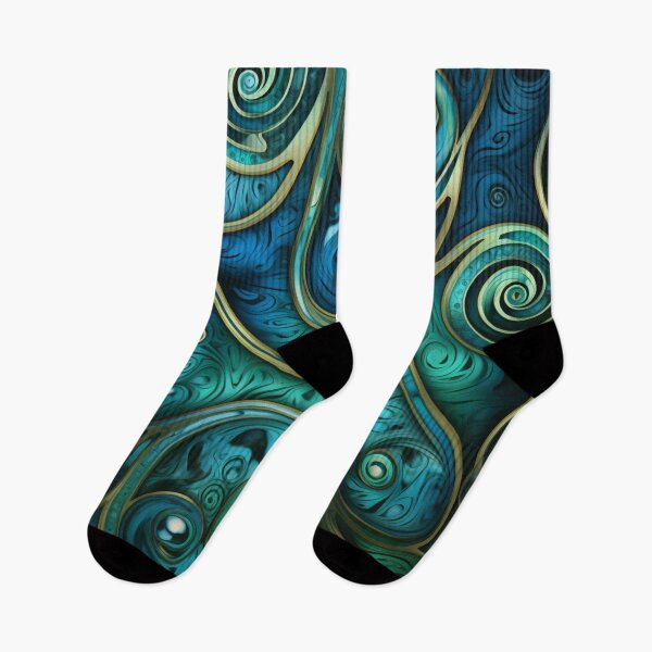 Item preview, New Zealand Māori Paua Pattern Koru Design 792 designed and sold by GrinGalore.