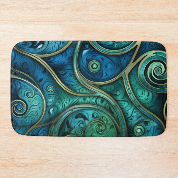 Item preview, New Zealand Māori Paua Pattern Koru Design 792 designed and sold by GrinGalore.