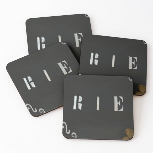Item preview, Decorative print “RIE” – Home art with a positive message designed and sold by Creadays.