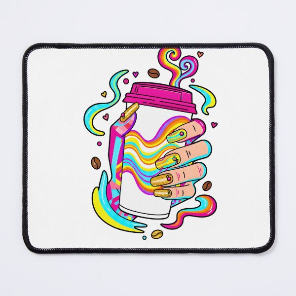 Item preview, Psychedelic Coffee Queen – Vibrant Hand designed and sold by TrinovaCreates.