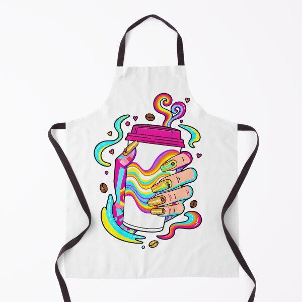 Item preview, Psychedelic Coffee Queen – Vibrant Hand designed and sold by TrinovaCreates.