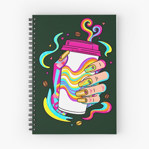Item preview, Psychedelic Coffee Queen – Vibrant Hand designed and sold by TrinovaCreates.