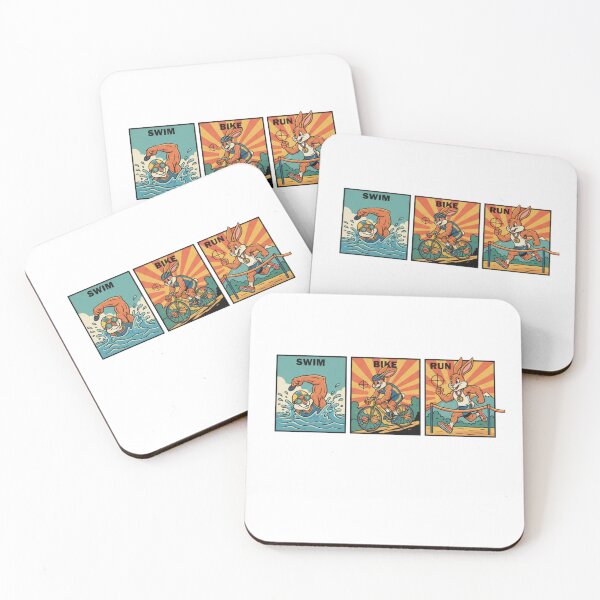 Item preview, Easter Triathlon Bunny - Swim Bike Run Holiday Athlete designed and sold by LaurannaDesign.