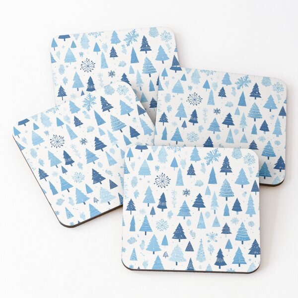 Item preview, Blue and White Christmas Theme designed and sold by shlepyart.