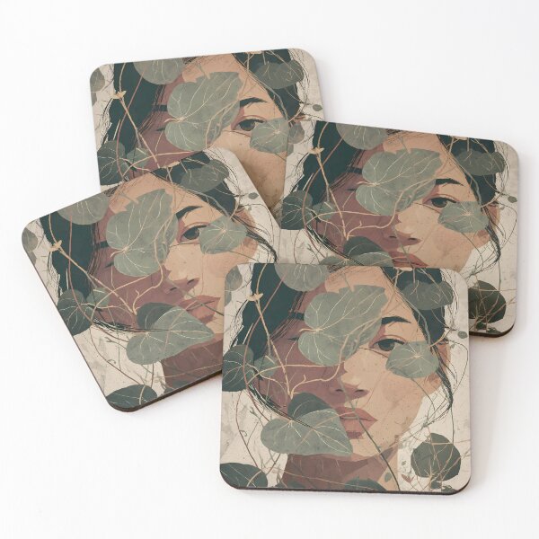Item preview, Asian Beauty Botanical Portrait designed and sold by zono52.