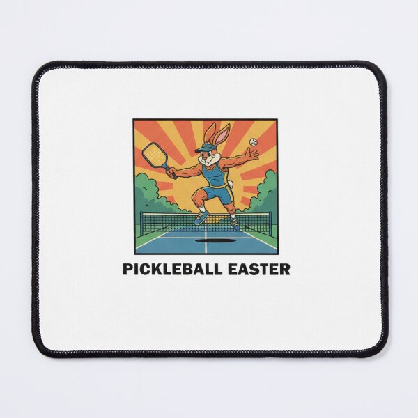 Item preview, Cute Pickleball Easter Bunny - Retro Sporty Rabbit designed and sold by LaurannaDesign.