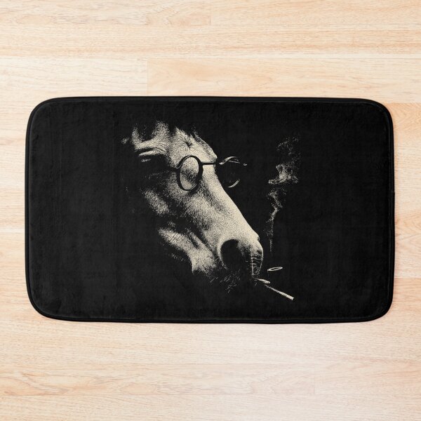 Item preview, Sophisticated Horse Face with Eyeglasses Smoking Pipe designed and sold by k3rstman1.