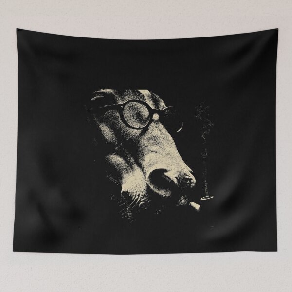 Item preview, Vintage Intellectual Horse with Pipe and Glasses designed and sold by k3rstman1.
