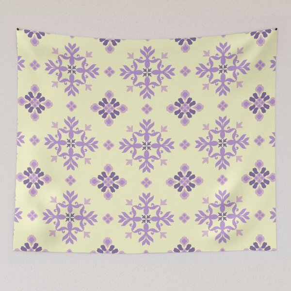 Item preview, Purple Vintage Floral Pattern. designed and sold by kasune-shop.