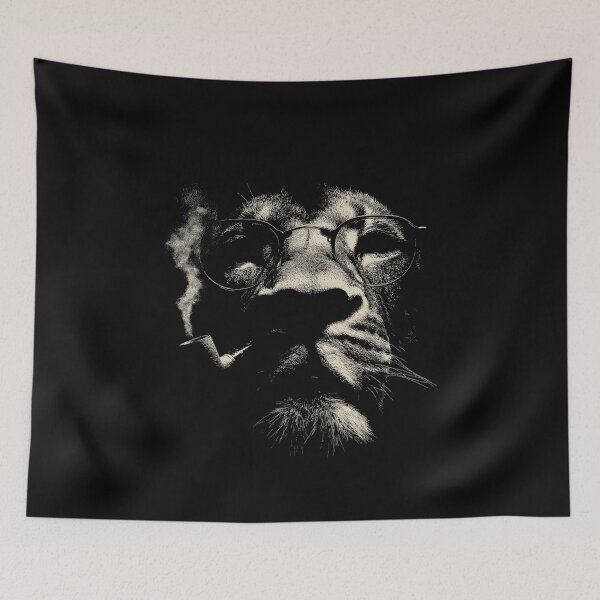 Item preview, Sophisticated Lion Pipe Smoker Glasses designed and sold by k3rstman1.