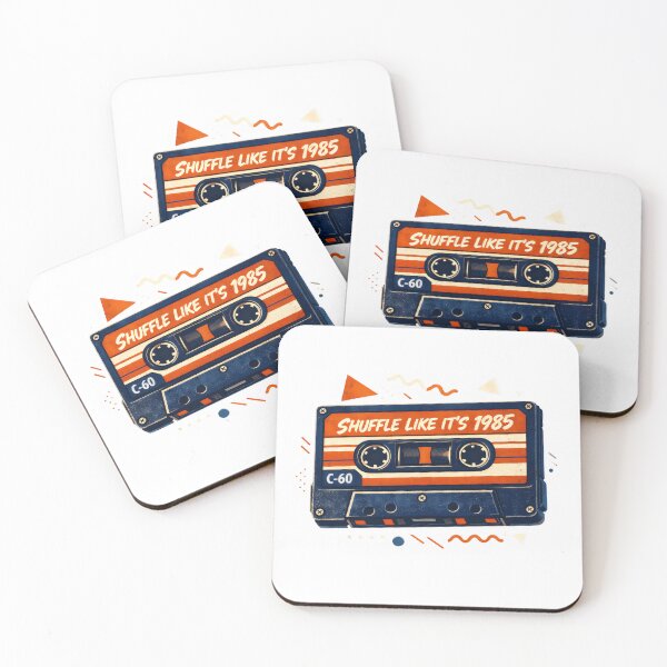 Item preview, Shuffle Like It's 1985 Retro Cassette Tape designed and sold by Aesthetic Art.