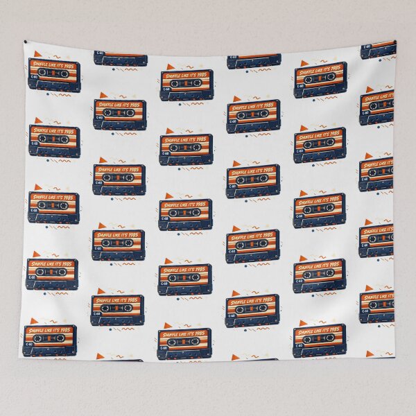 Item preview, Shuffle Like It's 1985 Retro Cassette Tape designed and sold by Aesthetic Art.