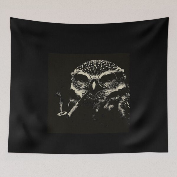 Item preview, Sophisticated Owl with Glasses and Pipe designed and sold by k3rstman1.