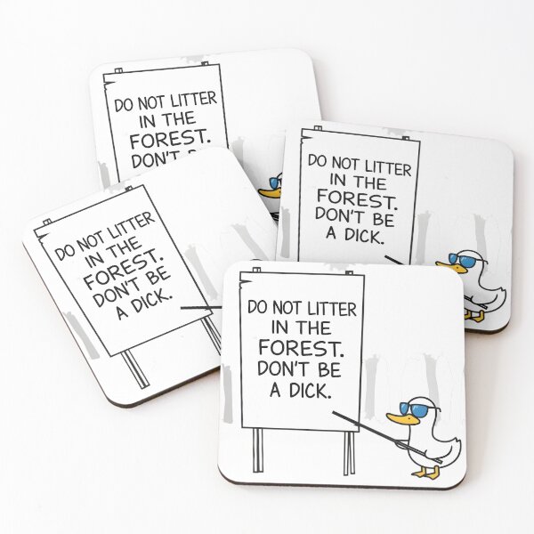 Item preview, Do Not Litter In The Forest. Don't Be A Dick. designed and sold by DrukNaStyl.