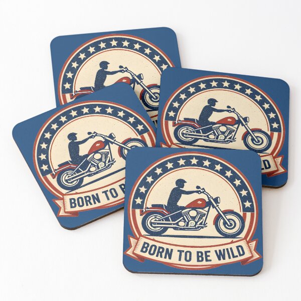 Item preview, Vintage Retro American Biker Born To Be Wild designed and sold by BoralisSynth.