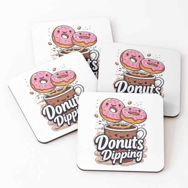 Item preview, Donuts Dipping in iced coffee cup designed and sold by owi-art.