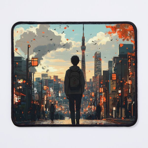 Item preview, Autumn Walk Toward the Tokyo Skyline designed and sold by TAR-G.