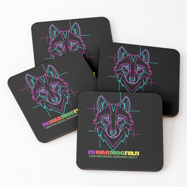 Item preview, Neon Geometric Wolf Art Pawarmogiyaji Glowing Line Design designed and sold by Pawar1999.