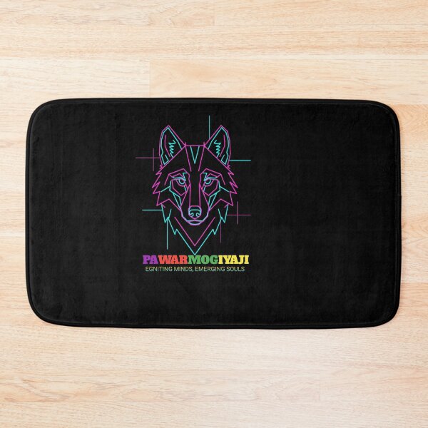 Item preview, Neon Geometric Wolf Art Pawarmogiyaji Glowing Line Design designed and sold by Pawar1999.