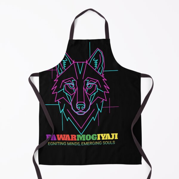 Item preview, Neon Geometric Wolf Art Pawarmogiyaji Glowing Line Design designed and sold by Pawar1999.