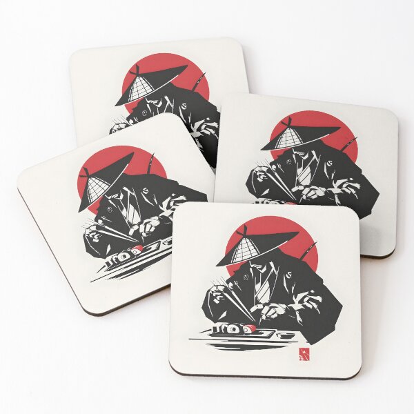 Item preview, Samurai Sushi Ink Illustration designed and sold by zono52.