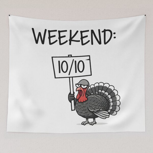 Item preview, Weekend 10/10 Funny Turkey designed and sold by DrukNaStyl.