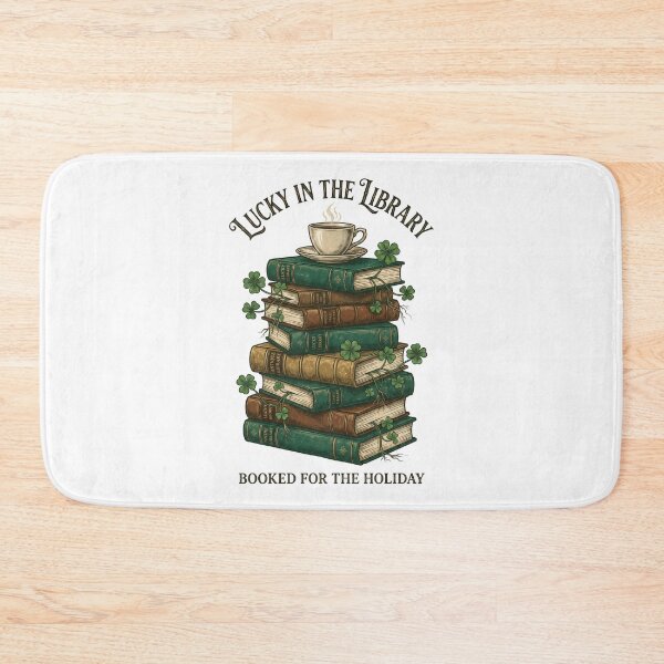 Item preview, Lucky in the Library Books Coffee - Irish Book Lover Reading Gift designed and sold by Luminari Creations.