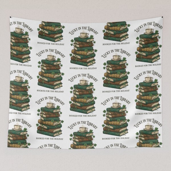 Item preview, Lucky in the Library Books Coffee - Irish Book Lover Reading Gift designed and sold by Luminari Creations.