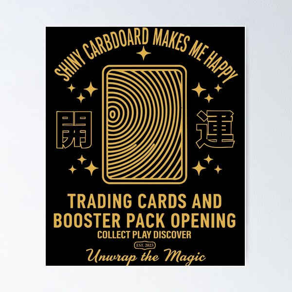 Item preview, Shiny Cardboard Happy Trading Cards Booster Pack designed and sold by LuminOrb.