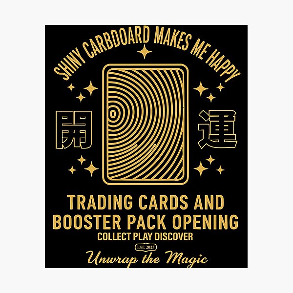 Item preview, Shiny Cardboard Happy Trading Cards Booster Pack designed and sold by LuminOrb.