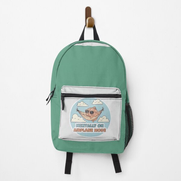 Item preview, Mentally On Airplane Mode – Funny Brain Relax Cartoon Aesthetic Design designed and sold by Graphic Grove.